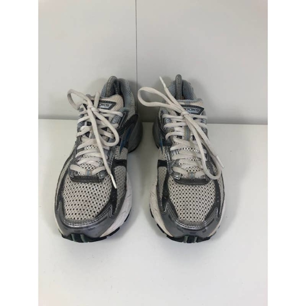 Brooks Adrenaline GTS 1200641D416 White Silver Running Shoes Women's US 8